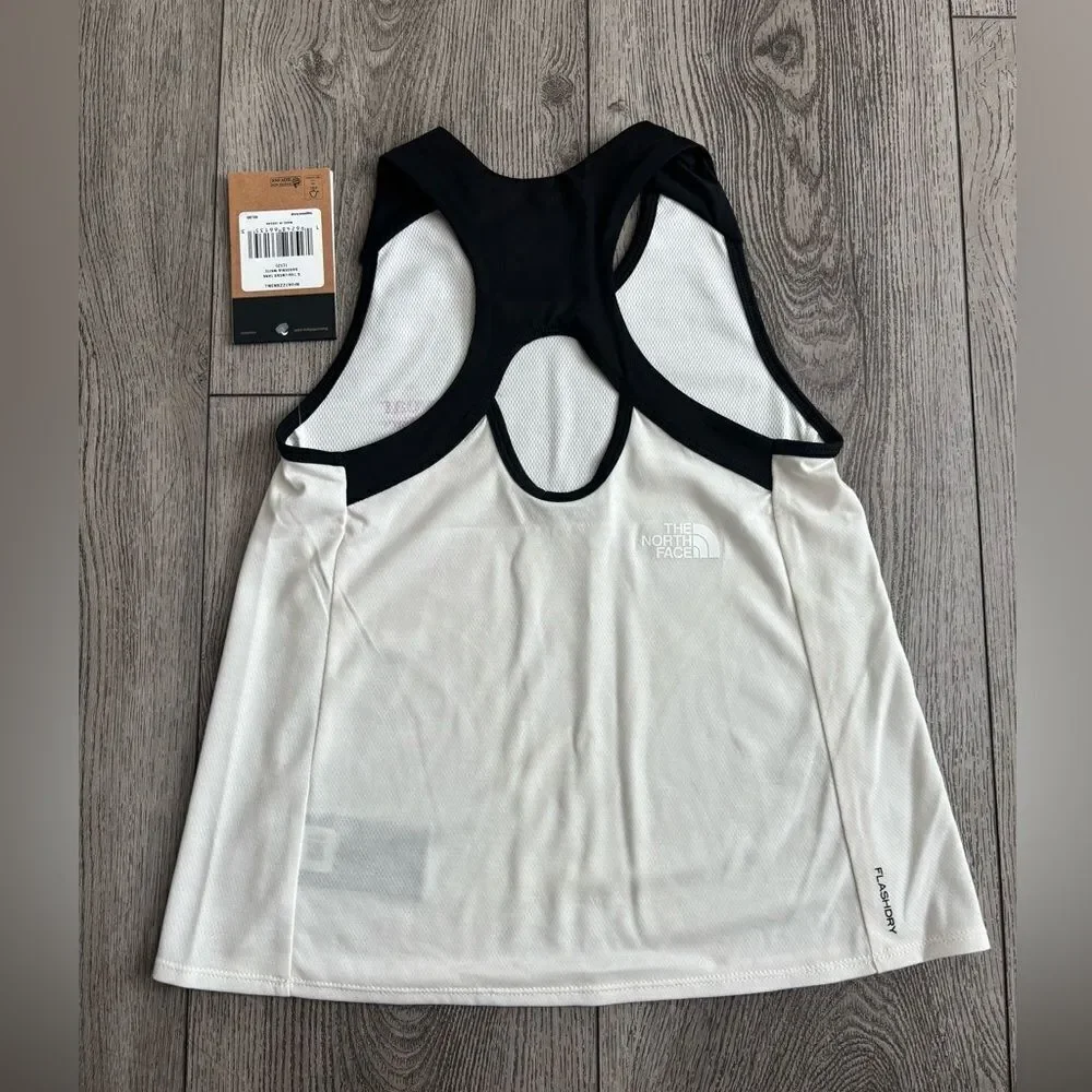 The North Face White and Black Trailwear Tank